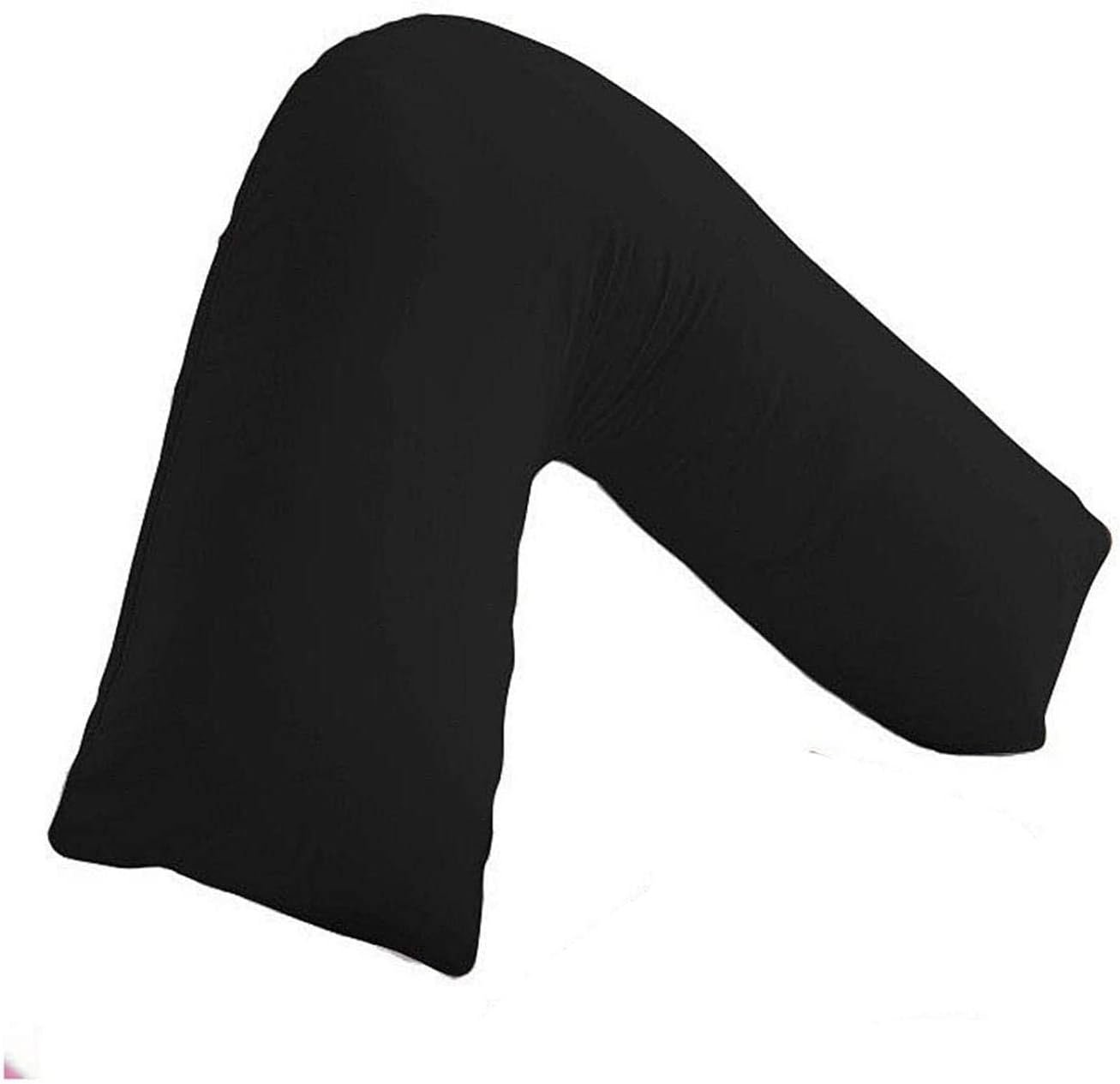 SYSN V Shaped Luxury Support Pillow Black Orthopedic Maternity Extra Filled For Neck And Back Support With Cushion - Image 4