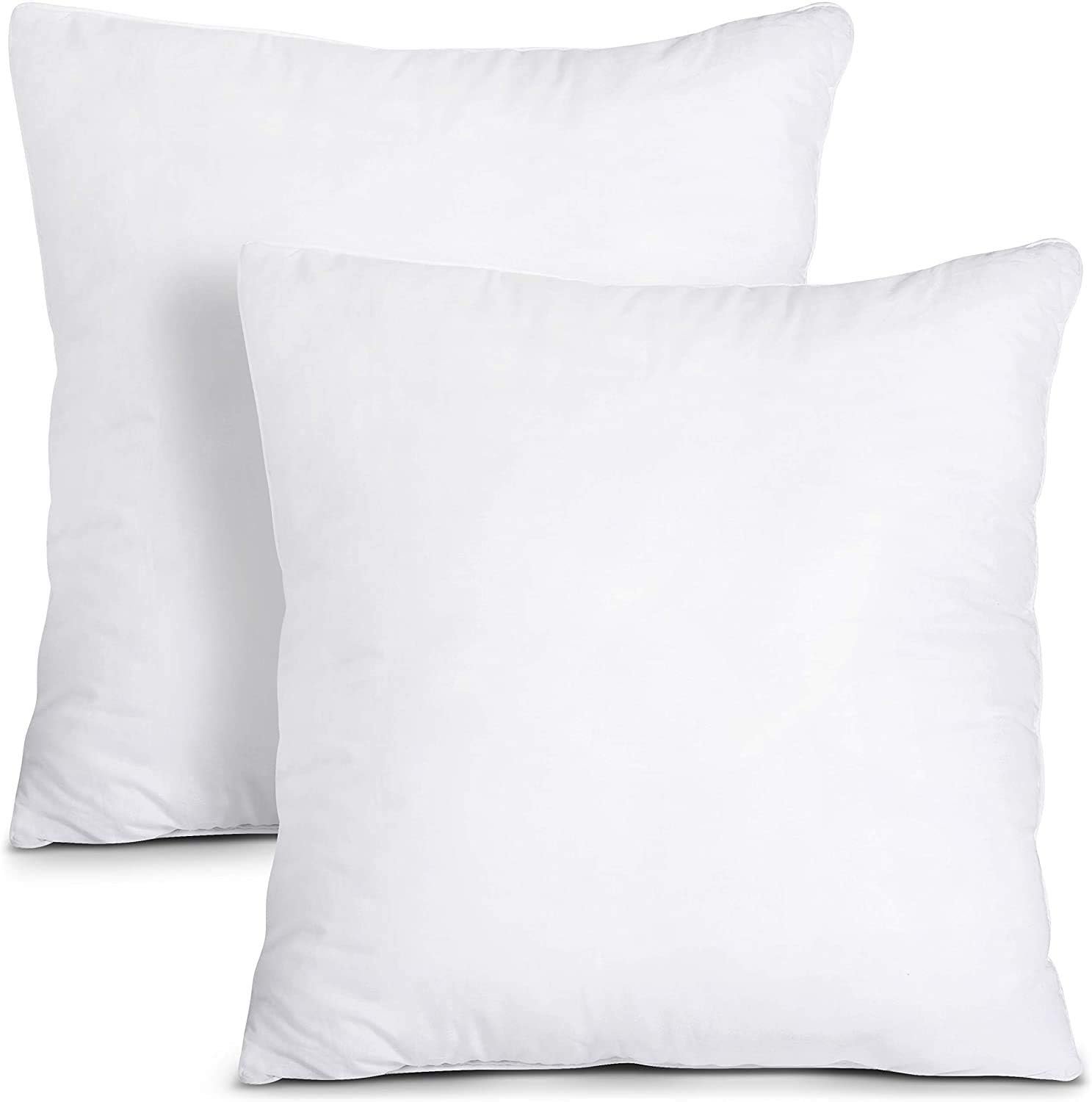 SYSN Furniture Inner Pads (Pack of 2) White Bounce Back Inserts of Standard 30x30 inches (76x76 cm) Size, Hollow Virgin Fibre Fillers For Decorative Scatters in Bed Sofa Outdoor with Stuffing 16"*16" - Image 3