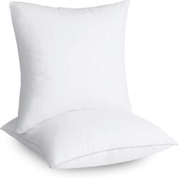 SYSN Furniture Inner Pads (Pack of 2) White Bounce Back Inserts of Standard 30x30 inches (76x76 cm) Size, Hollow Virgin Fibre Fillers For Decorative Scatters in Bed Sofa Outdoor with Stuffing 16"*16"