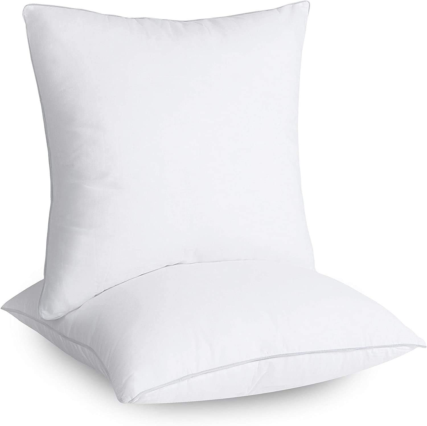 SYSN Furniture Inner Pads (Pack of 2) White Bounce Back Inserts of Standard 30x30 inches (76x76 cm) Size, Hollow Virgin Fibre Fillers For Decorative Scatters in Bed Sofa Outdoor with Stuffing 16"*16"