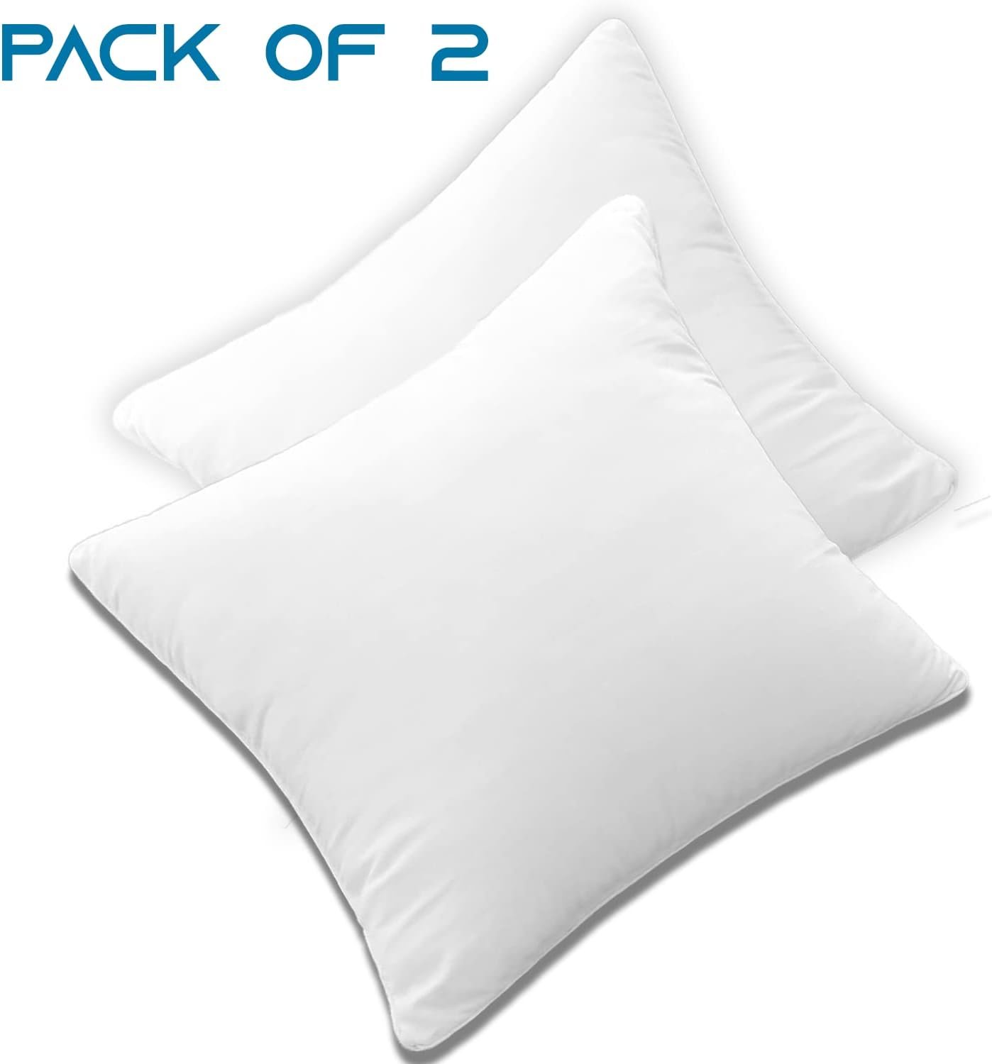 SYSN Cushion Inner Pads (Pack of 4) White Bounce Back 18x18 Cushion Inserts (45x45 cm) - Hollow Virgin Fiber Fillers For Decorative Scatters in Bed Sofa Outdoor with Stuffing - Image 3
