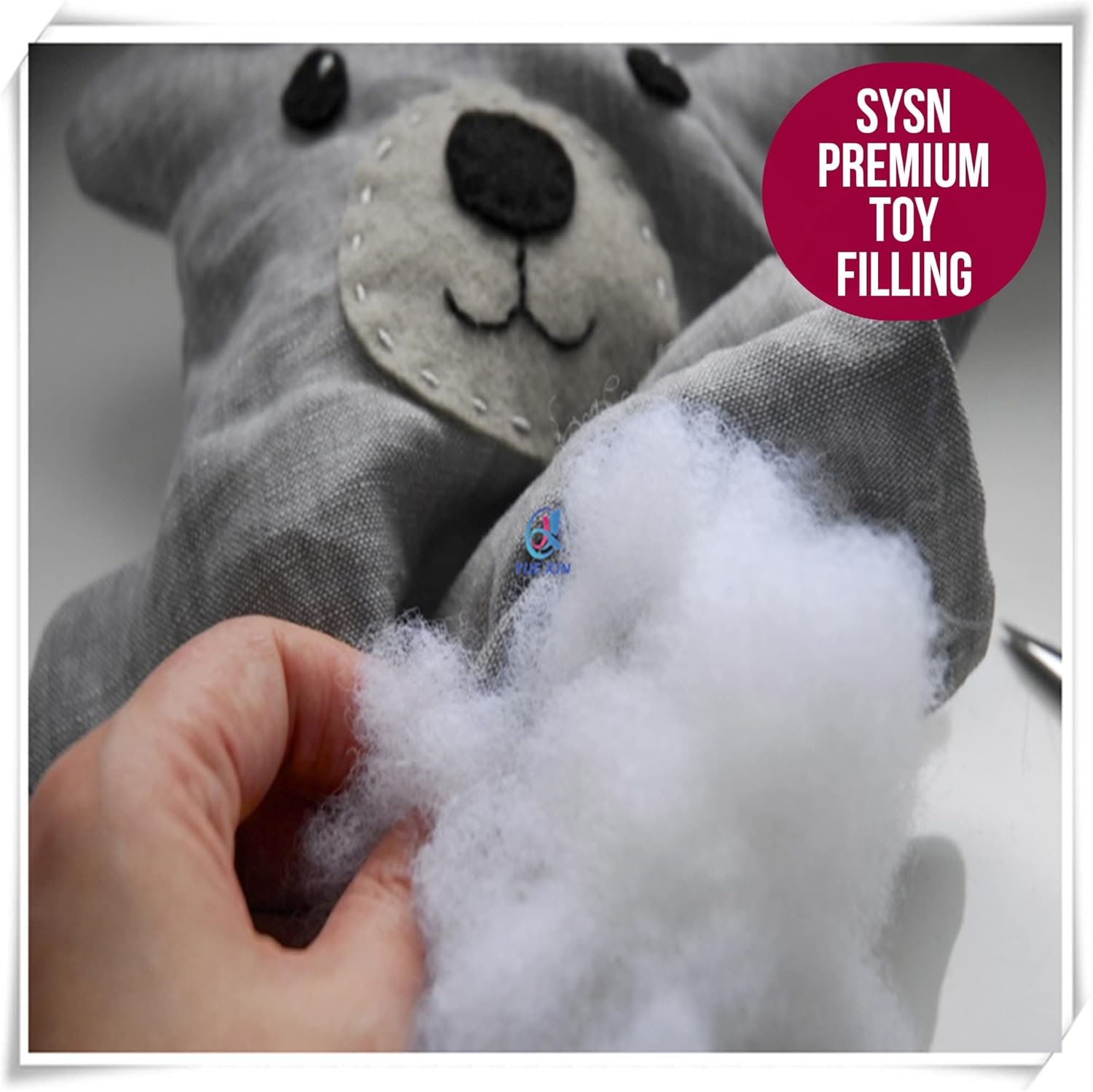 SYSN Virgin Hollow Fibre White Stuffing Polyester Fillings For Cushions Pellow Toys Teddy Bear Dog Bed (500.00, Grams) - Image 2